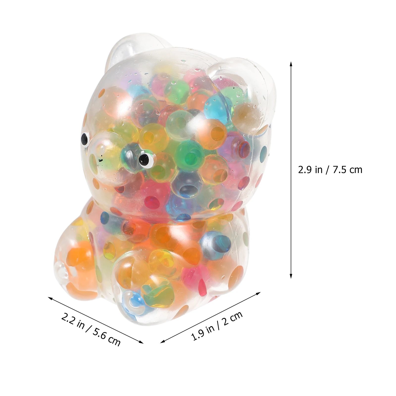 5pcs Sensory Toys Stretchy Squeeze Animals Bear Resilient Hand Held Portable Decompression Toy Elastic