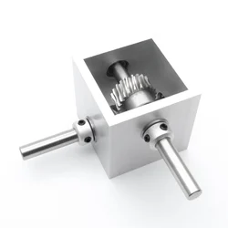 1:5 Turbine Worm Gear TransmissionRight Angle Reverse Box Gearbox 90-Degree Angle Reducer 8mm Corner Device