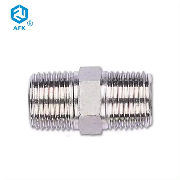 1/8in 1/4in 3/8in 1/2in 3/4in Instrumentation Pipe Fittings Stainless steel 316/316L Monel Duplex Male Thread NPT Hex Nipple