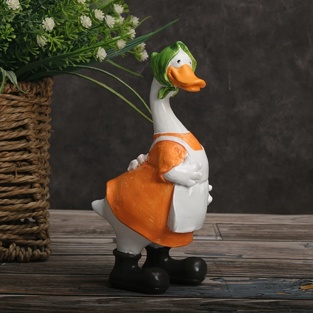 American Style Duck Ornament, Desktop Landscape Animal Resin Ornament, Cute Ornament