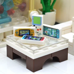 MOC Printed Bricks Mobile Game Console Tiles Building Block Toys Kids Gift