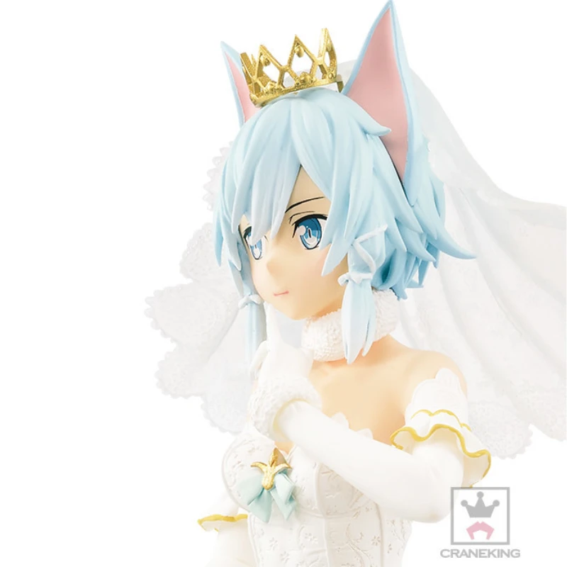 In Stock Original Bandai BANPRESTO EXQ Asada Shino Wedding Dress Action Figure Animation Toy Gift Model Collector Anime Genuine