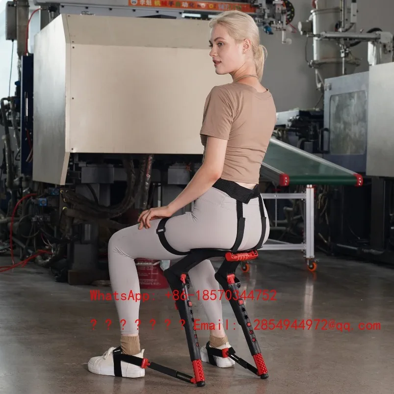 Wearable Invisible Seat Adjustable Lightweight Travel Knee Mobility Artifact Lazy Outer Wear Leg Trainer Chair