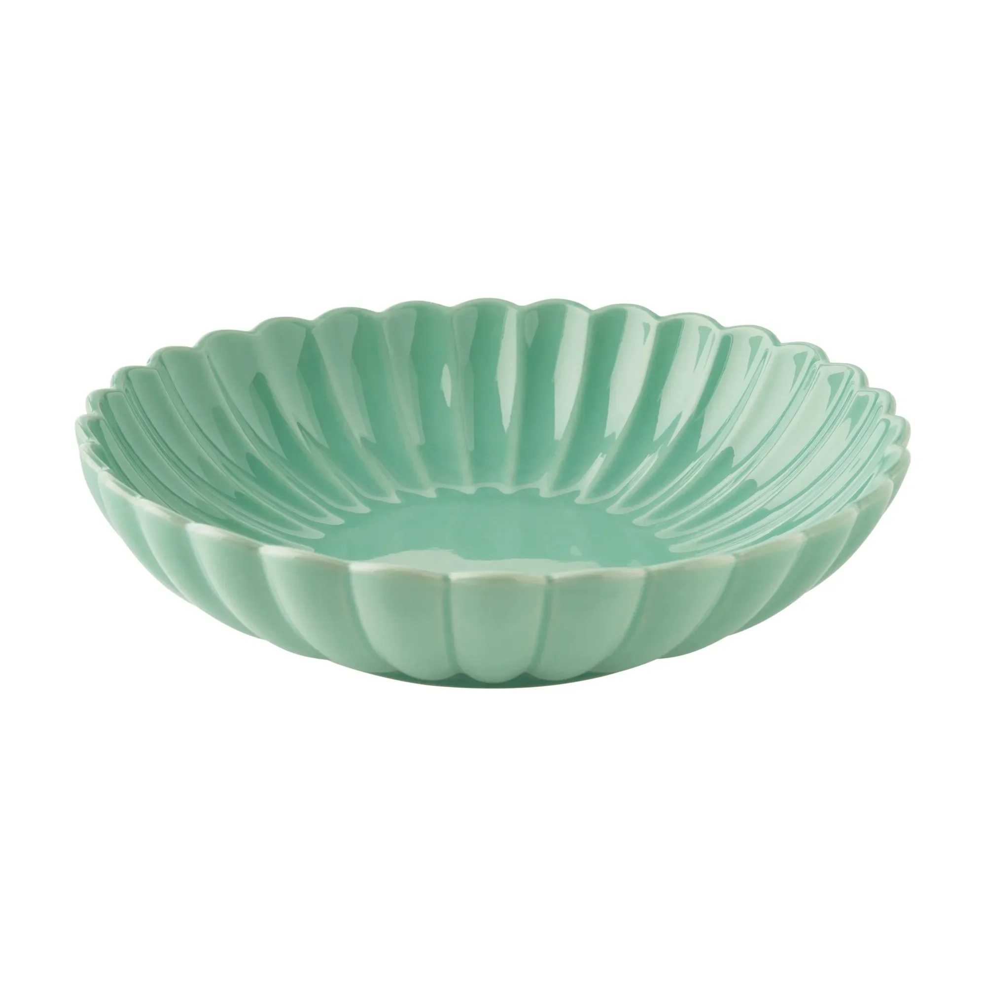 Diseño festoneado vintage, apto para microondas y lavavajillas, para pasta, puré de patatas, centro de mesa de comedor
