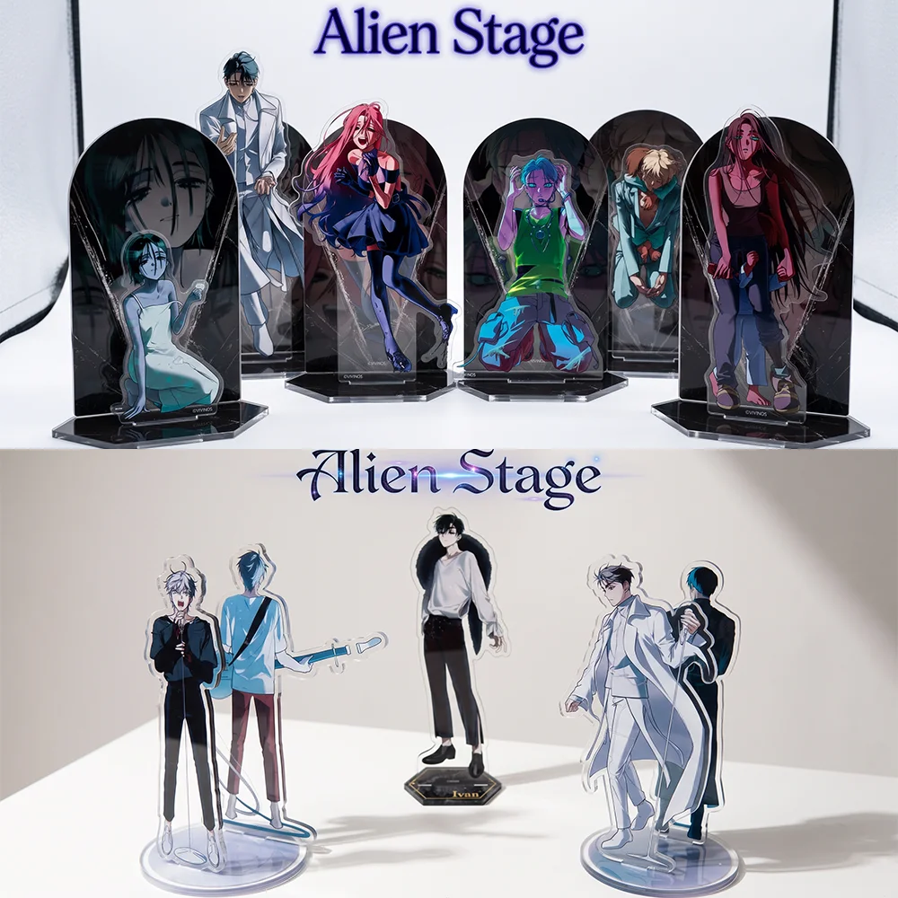 Alien Stage New Arrivals Mizi Sua Till Hyuna Ivan Luka Cute Anime Character Model 15CM Acrylic Stand Keychain Desk Decor Gifts