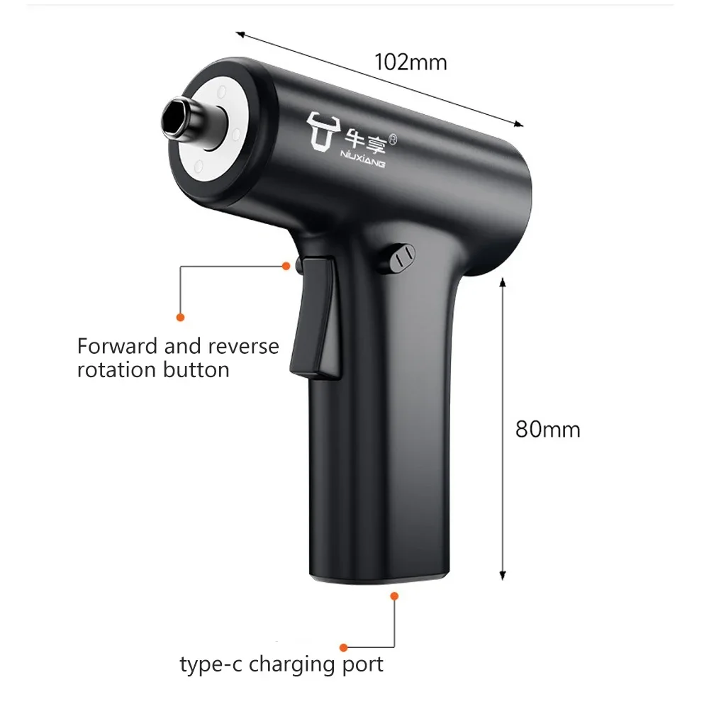 3.6V Electric Screwdriver Manual Cordless Household Multifunctional High Torque Mini Electric Screwdriver Suitable for DIY Tools