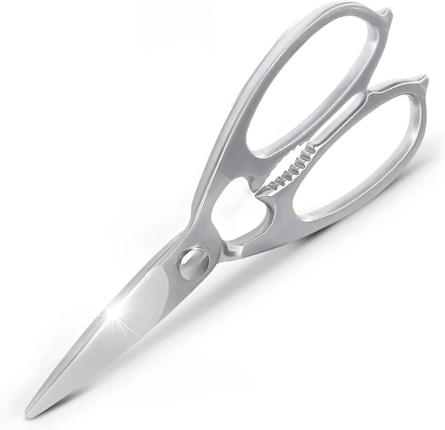 Multi-Purpose Kitchen Scissors, Premium Stainless Steel Shears for Can Opener, Walnut Cracker, Heavy Duty Poultry Scissors with