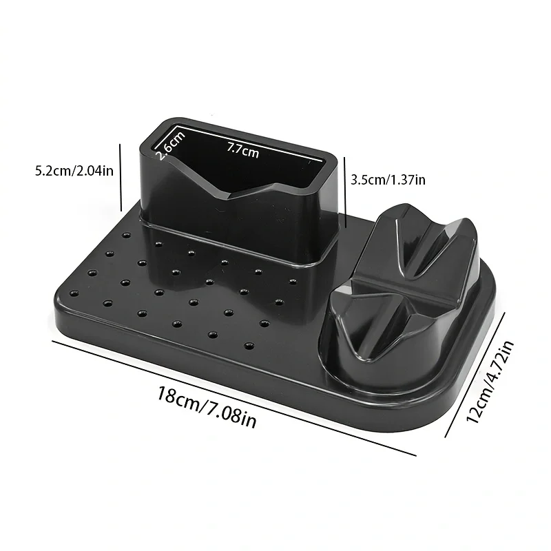 Nail Drill Bit Holder & Organizer, 24-hole Base with Clamp for Nail Drill Machine and Grinding Pen, Desktop Storage Box