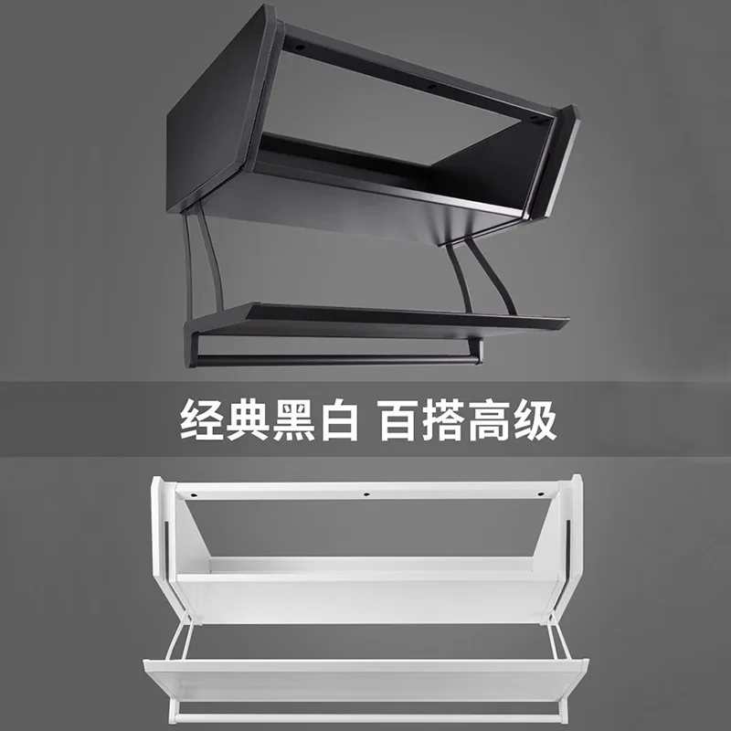 Customizable Kitchen Hanging Cabinet Pull-down Shelf Pull Basket Lift Folding Storage Box Dishes Seasoning Rack Vegetable