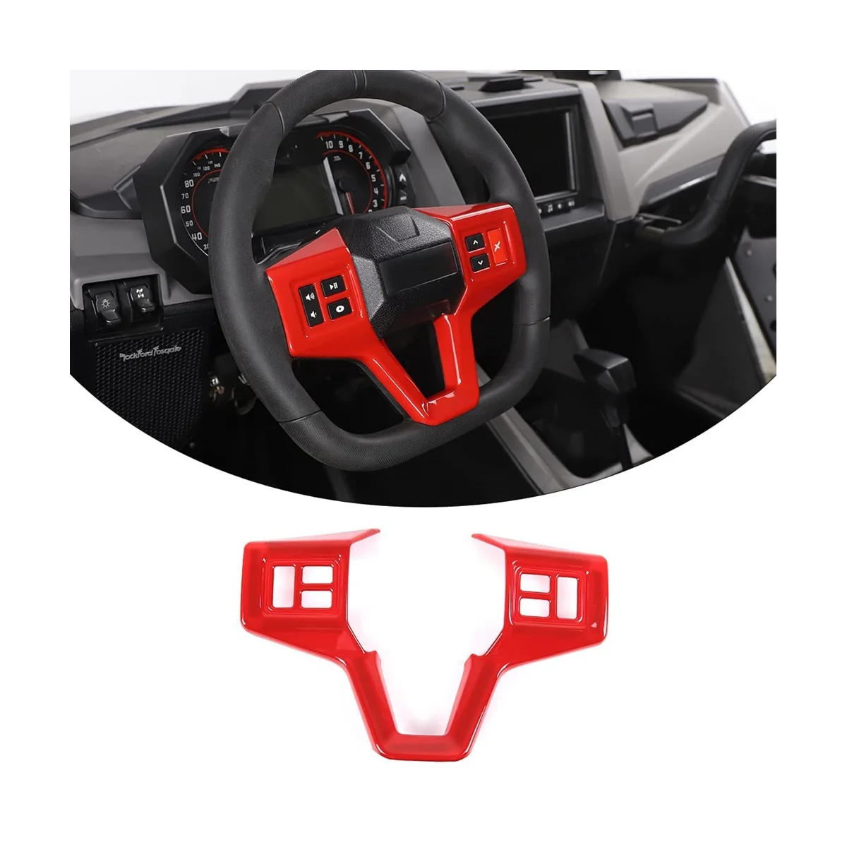 Steering Wheel Cover Molding Trims Cover for RZR PRO XP Ultimate 2021 2022 Inter