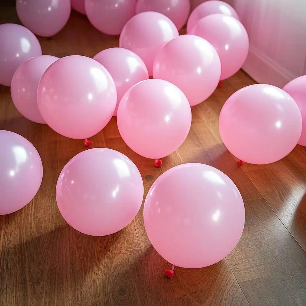 Birthday Latex Pink Balloons 5/10/12/18/36inch Hot Pink Maca Candy Light Pink Latex Balloon Birthday Wedding Baby Shower Decor