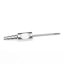 IV Spike Stainless Steel Liposuction Infiltration Spike Compatible with Infiltration Tubes Aspiration of Saline Solution