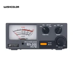 Hamgeek NISSEI RS-101 1.8-60MHz Shortwave Standing Wave Meter Power Meter 30W/300W/3KW Adjustable for Short Wave Radio