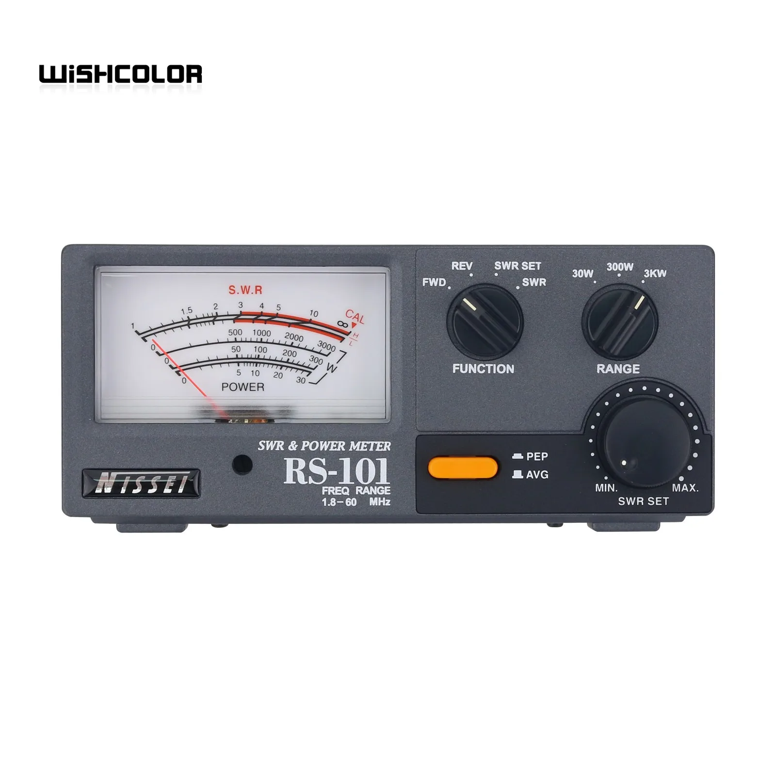 Imagem -02 - Wishcolor-swr e Power Meter com Retroiluminação Led Ajustável para Rádio de Ondas Curtas Rs101 1.860mhz 30w 300w 3kw