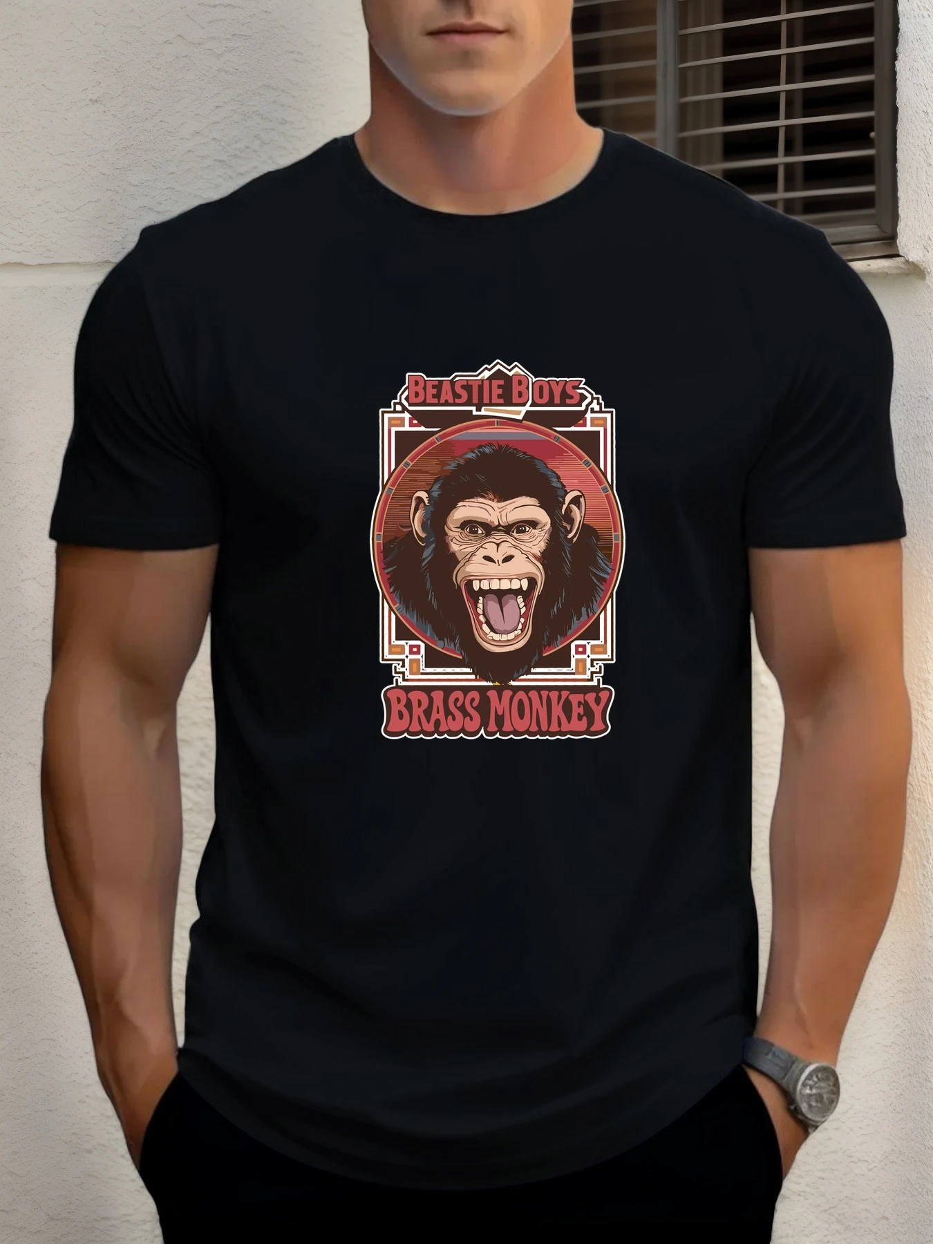 

T Shirts For Man BEASTIE BOYS 100% Cotton Graphic Printing Summer Round Neck T-Shirt Casual Breathable Street Style Daily Top