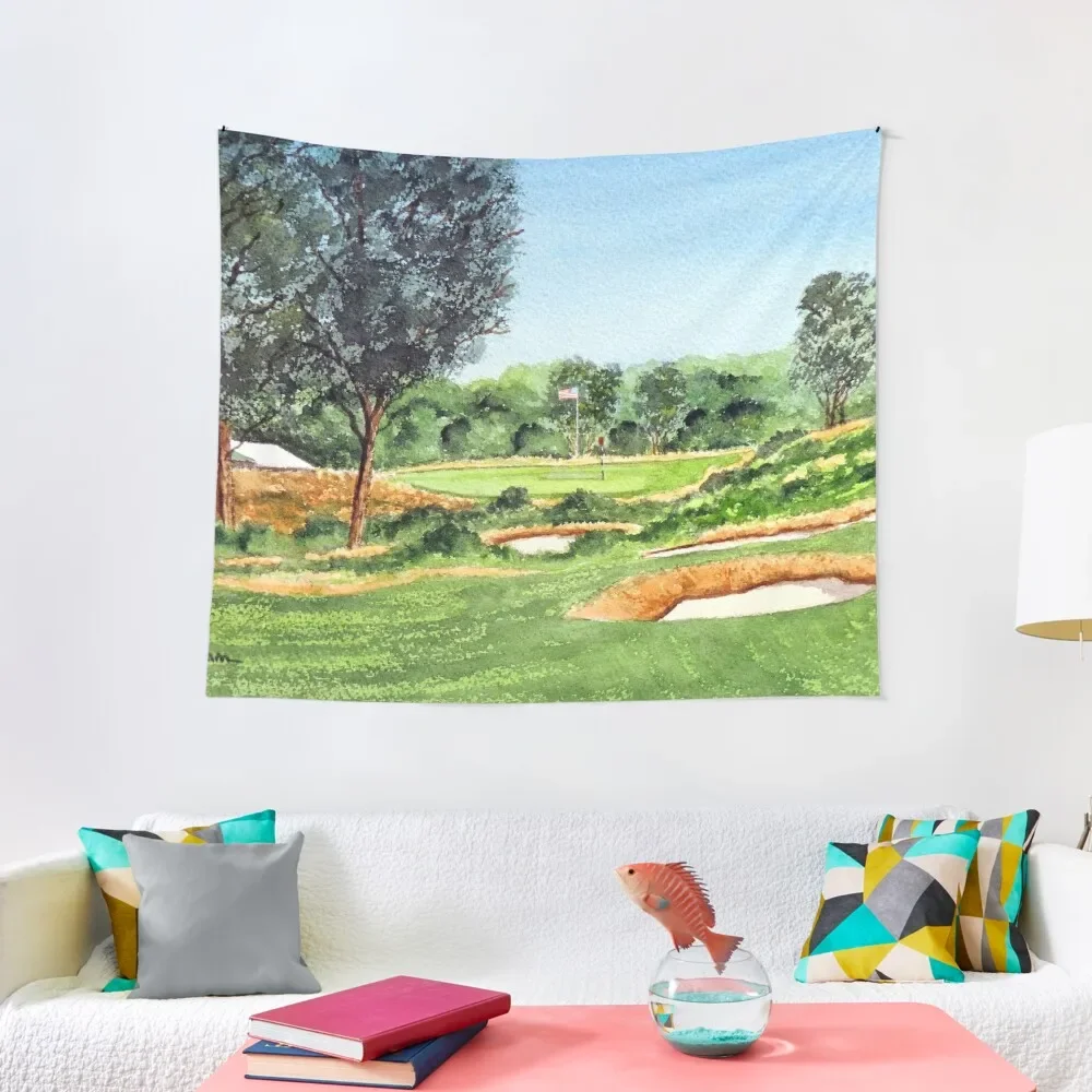 Merion Golf Course 16th Hole Tapestry Room Design Home Decoration Tapestry