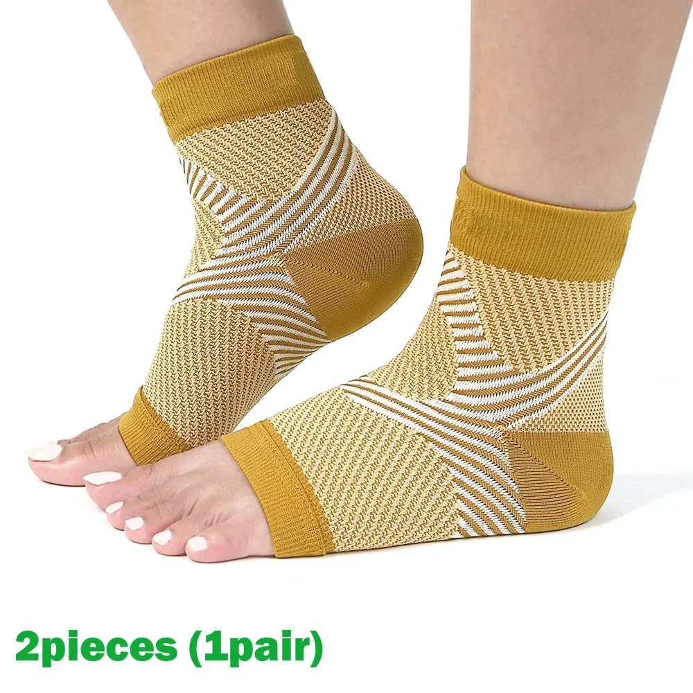 1 Paar Plantarfasziitis-Schiene, Nachtkompressionssocke, Fersenstützen für Fersenschmerzen, Plantarfasziitis-Stütze, Fußstützen