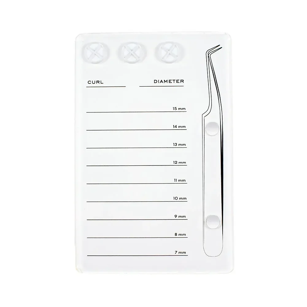 Verlängerung Skala Make-Up Werkzeuge make-up Halter Falsche Wimpern Pad Lash Magnetische Acryl Lash Board Mit Kleber Palette Tasse Wimpern