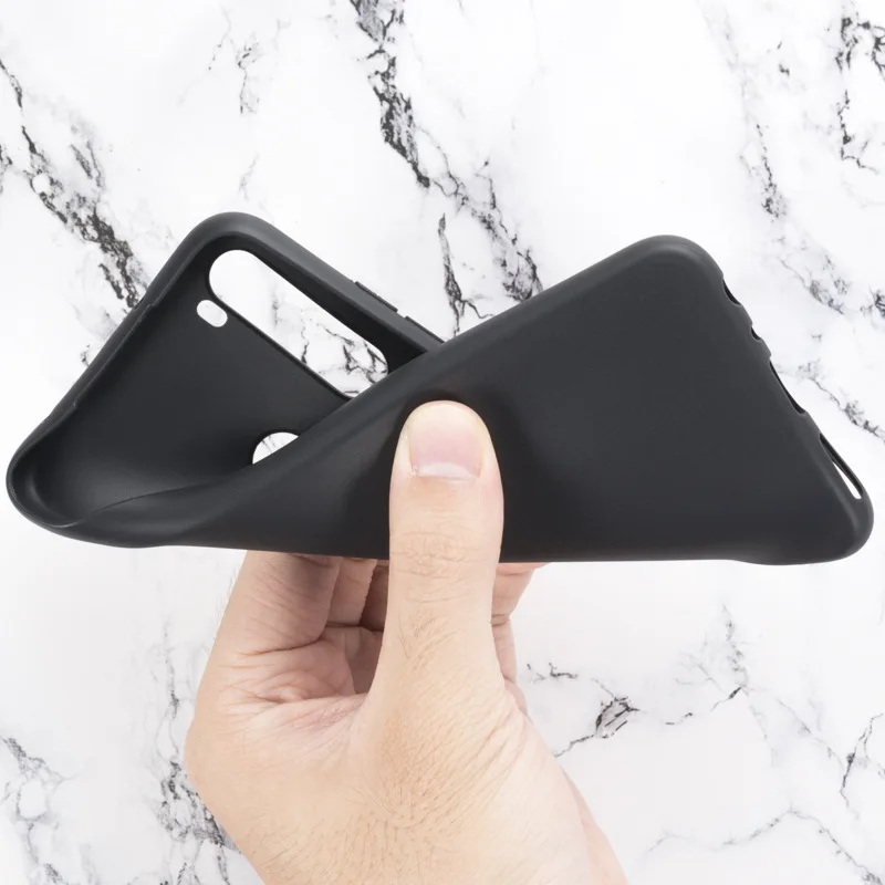 Black Soft Silicone Funda for Xiaomi Redmi Note 8 2021 Case 6.3 Inch Soft TPU Good Quality Coque For Redmi Note 8 2021 Cover