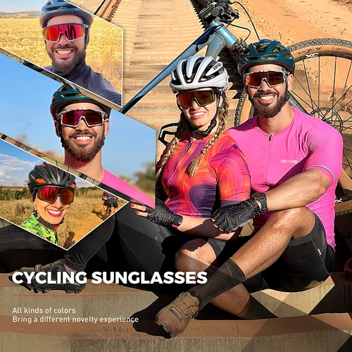 Imagen 2 del producto Gafas fotocromáticas para ciclismo, gafas de sol polarizadas para deportes al aire libre para bicicleta, gafas de sol para ciclismo de montaña para hombre y mujer, gafas para bicicleta de carretera