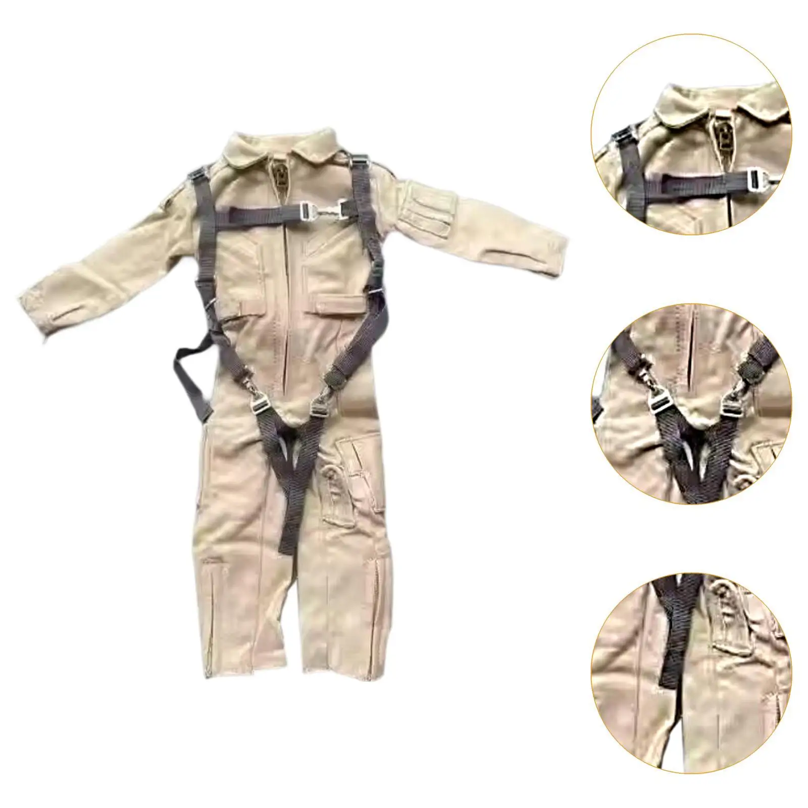 1/6 Scale Jumpsuit and Descent Belt for 12 inch Action Figures Accs