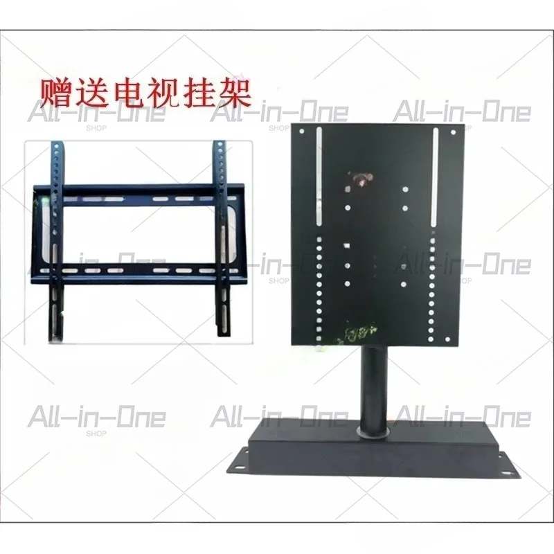360 Graders Modern Giratory TV Living Room Divider, Table Sport/Manually Rotate The Rectangular Base