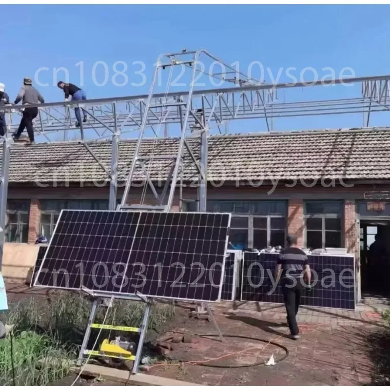 رفع الألواح الكهروضوئية لبيوت البلاط الصغيرة ذات الدوران التلقائي #5