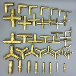 Straight Or Elbow Brass Hose Pipe Fitting 6mm 8mm 10mm 12mm Barb Splicer 1/8
