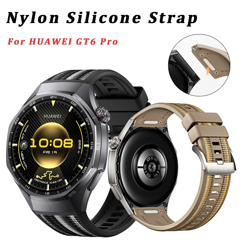 

Official No Gaps Full Cover Band for Huawei Watch GT6 Pro 46mm Strap Silicone Quick Release for Huawei Watch GT6 Pro 46mm Strap