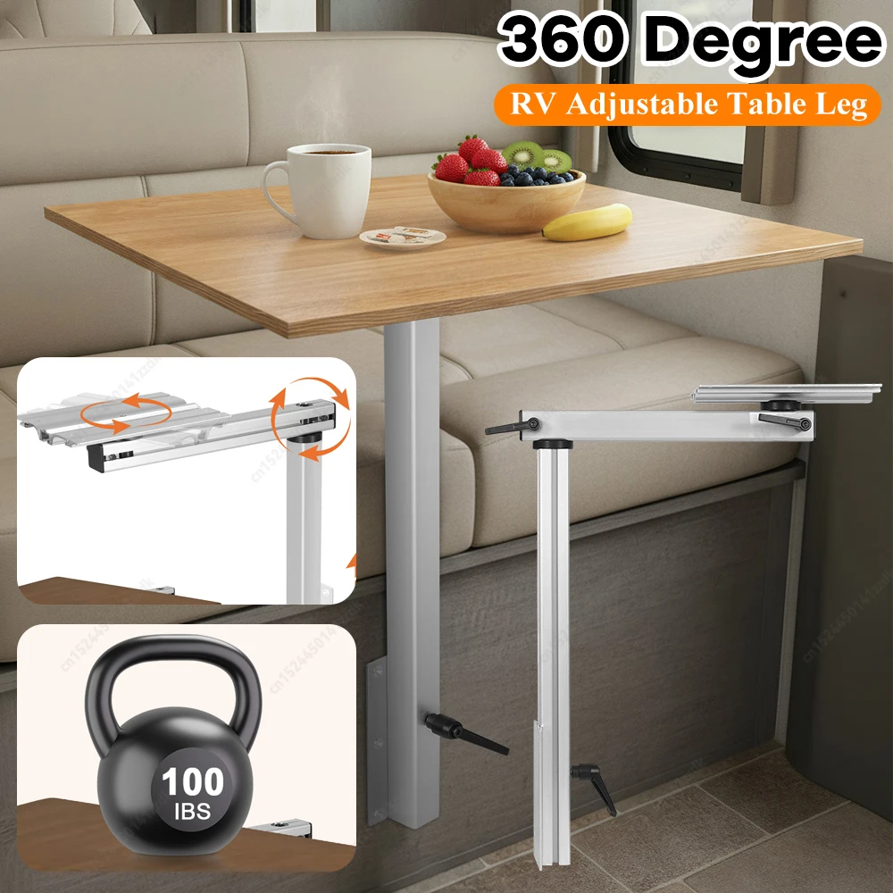 

Aluminum Alloy 360 Degree Rotation Detachable Telescopic Table Leg Removable Table Leg for Yachts RV Motorhome