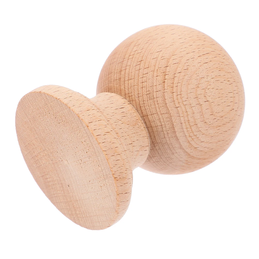 

Curtain Rods Solid Wood Decorative Columns Finials for Bed Posts Fence Bedpost Cap Beige Poles Wooden