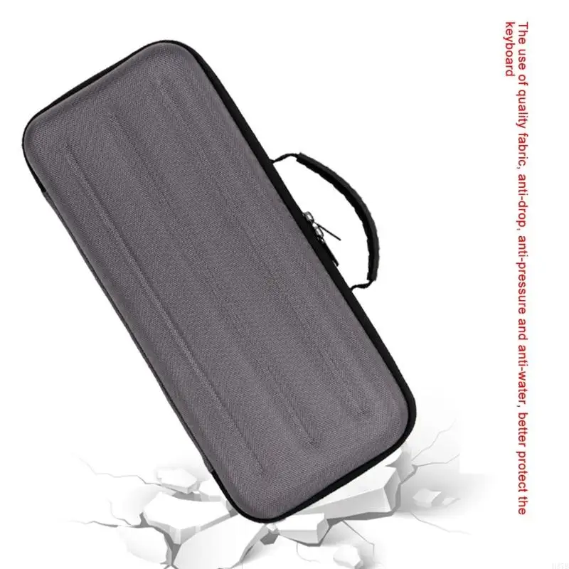 75％キーボード用のH37Bキャリングソリューション、84キーハードEVAケースで便利な手首を備えたケース