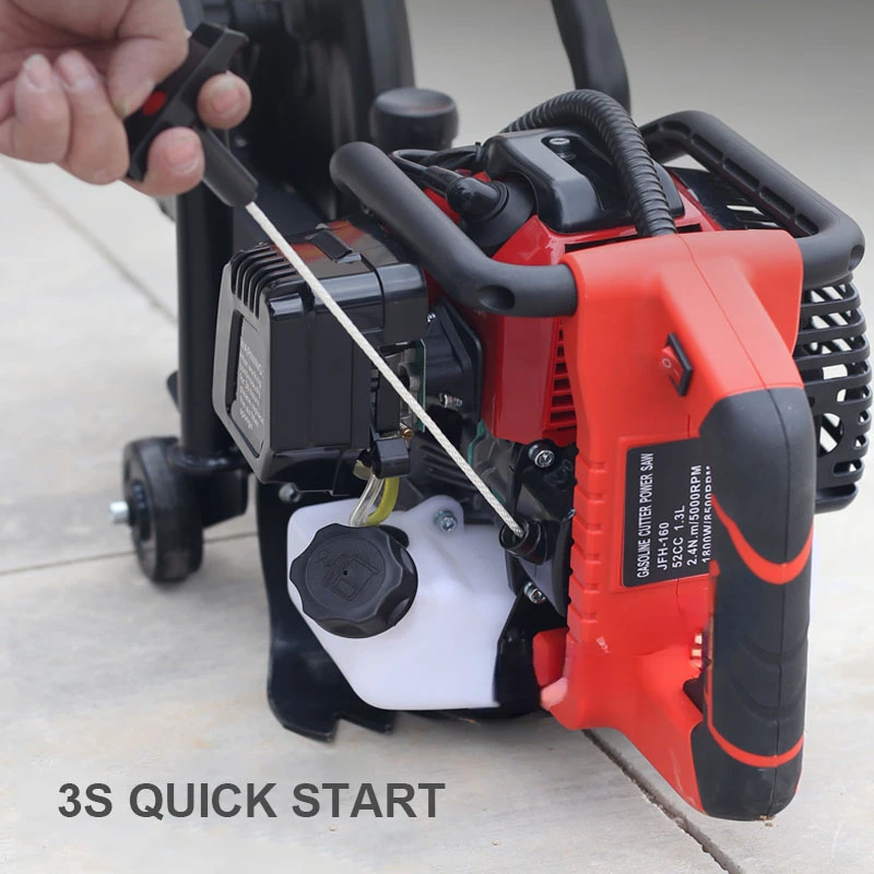 Concrete Wall Cutting Machine Wheel Slotter 2400W Hydropower Installation Dust-Free Stone Cutter Slotting Machine