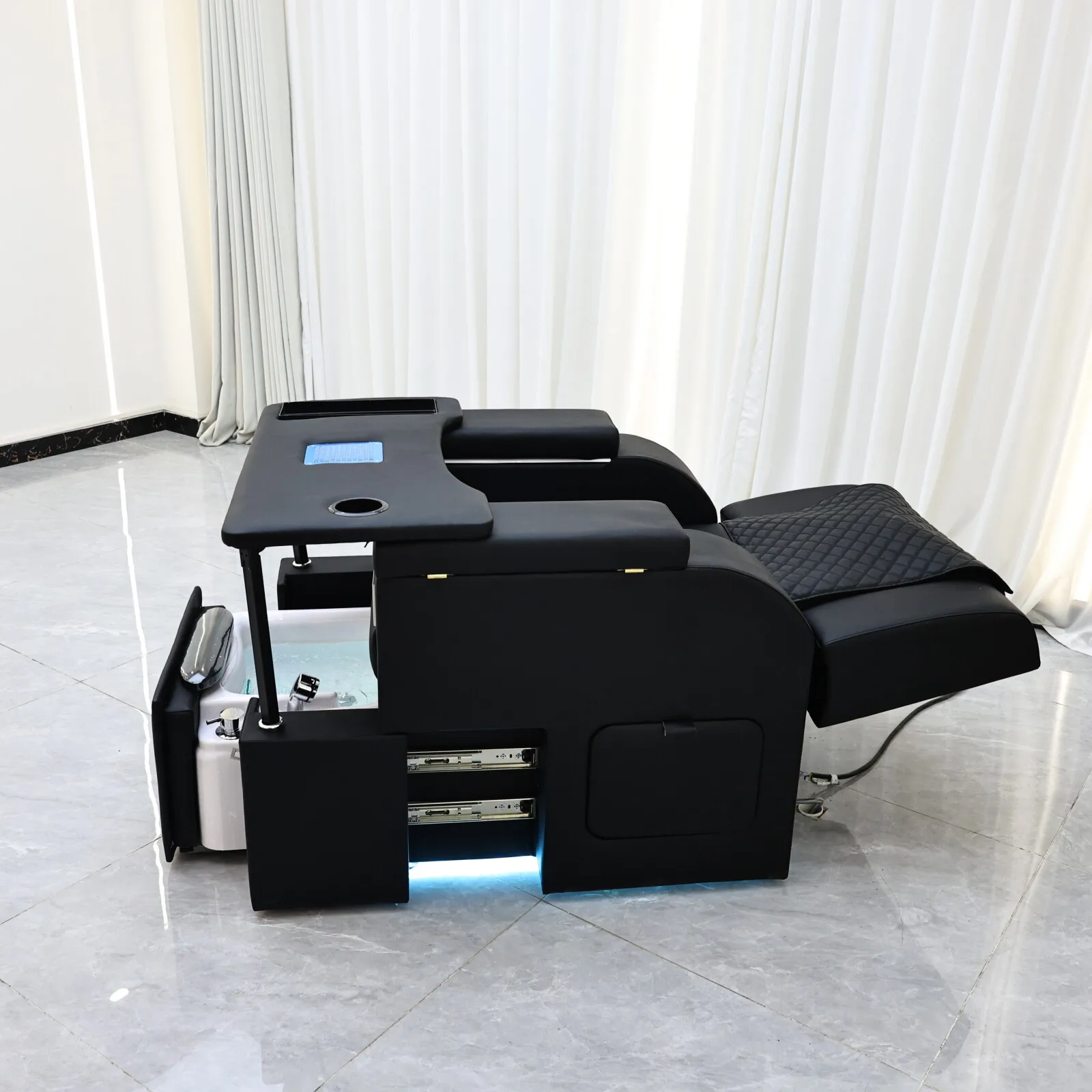 Multifunktionaler Fußbad-Sofa, Fußmassage-Shop, Fußpflege-Liegestuhl, tragbarer Luxus-Nageltisch mit Staubsauger, lu – Detail 6