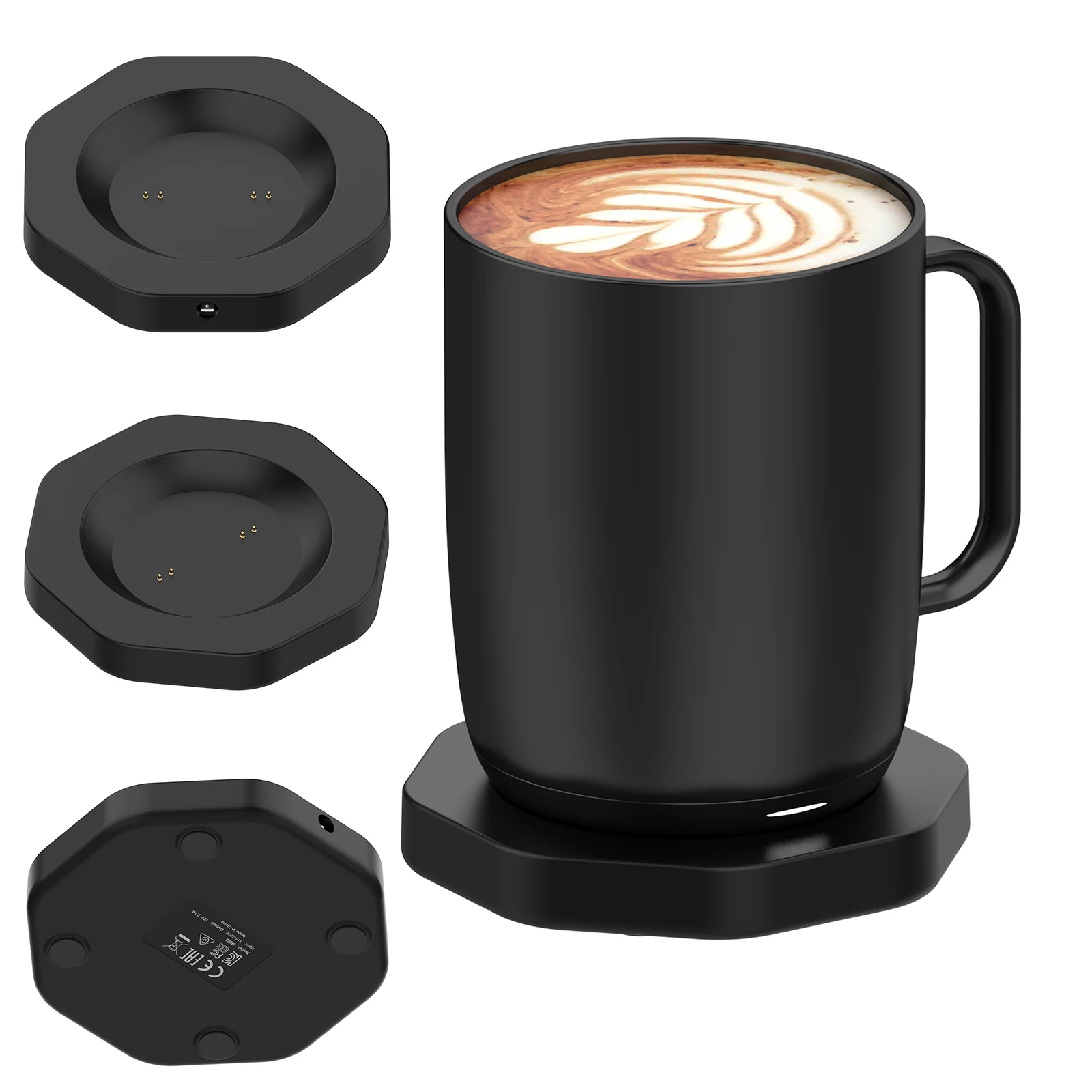Charger Base for Ember Temperature Control Smart Mug 1/2 DC5.5x2.1mm Interface Replacement for Wireless Warmer Cup Accessories