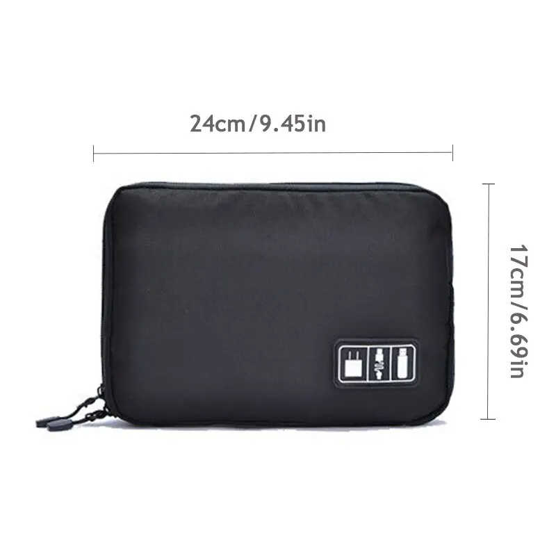 USB Cable Storage Bag Multifunctional Travel Portable Data Line Phone Charger Electronic Accessories Organizer