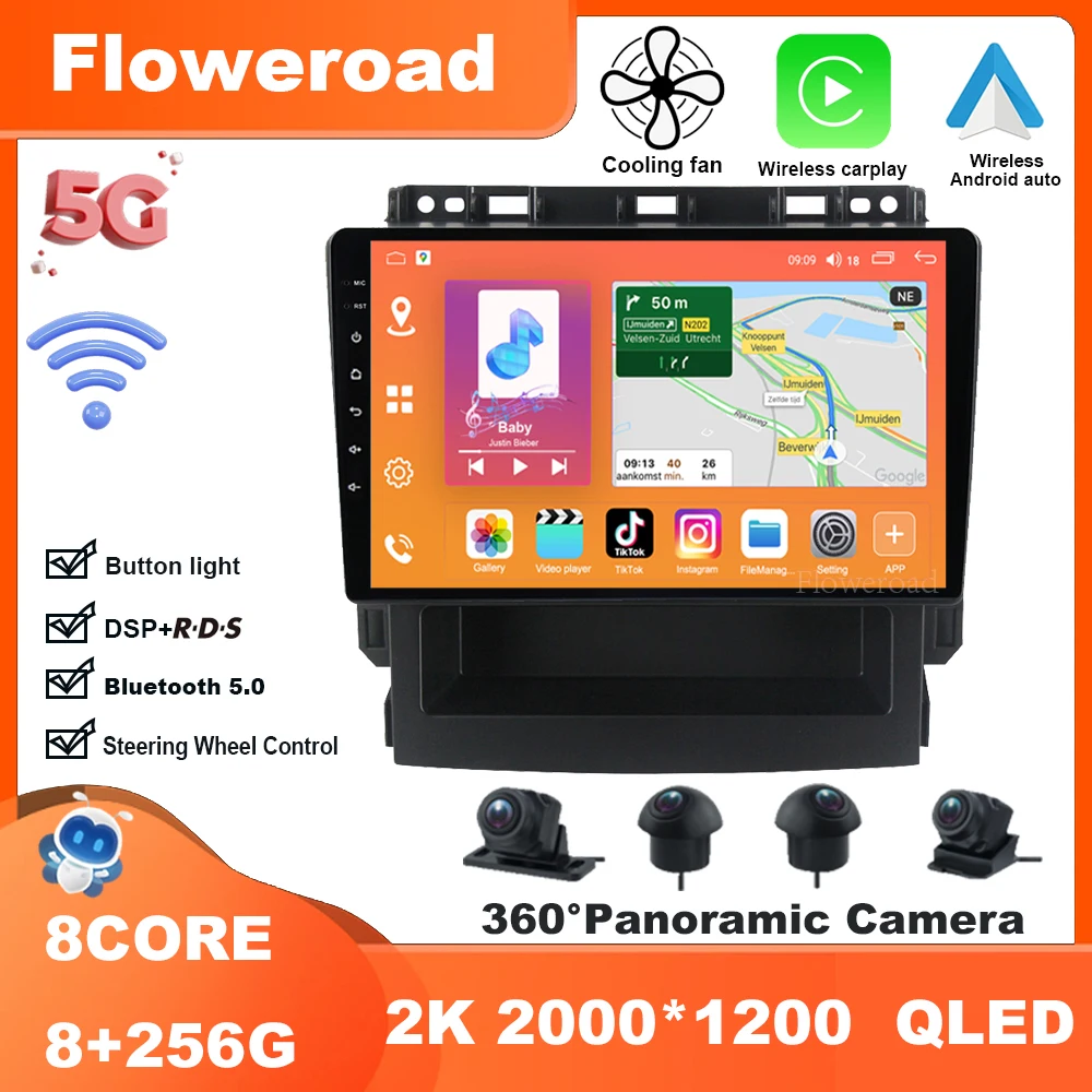 

9 Inch Android 13 For Subaru Forester 2018-2023 Radio TMultimedia Video Player Navigation stereo GPS Carplay Auto BT5.0 5GWiFi