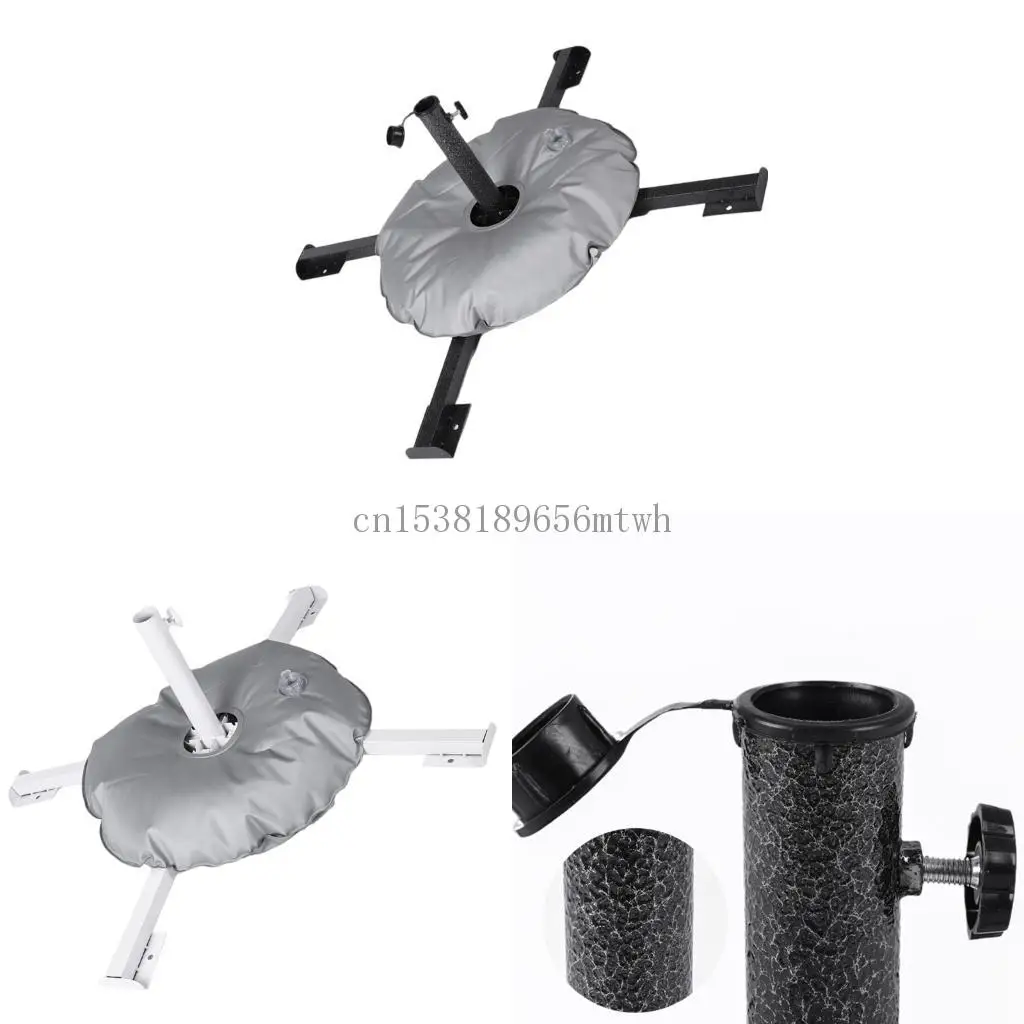 

Heavy Type Sun Protecting Umbrellas Base Outdoor Shades Umbrellas Steel Crosses Anchors Base For Wind Resistance B03D