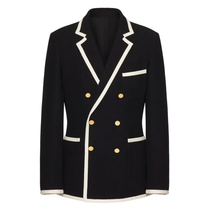 

S-6XL Черный пиджак для свадьбы, отдыха, бизнеса и вечеринки, лучший мужской пиджак, двубортный пиджак