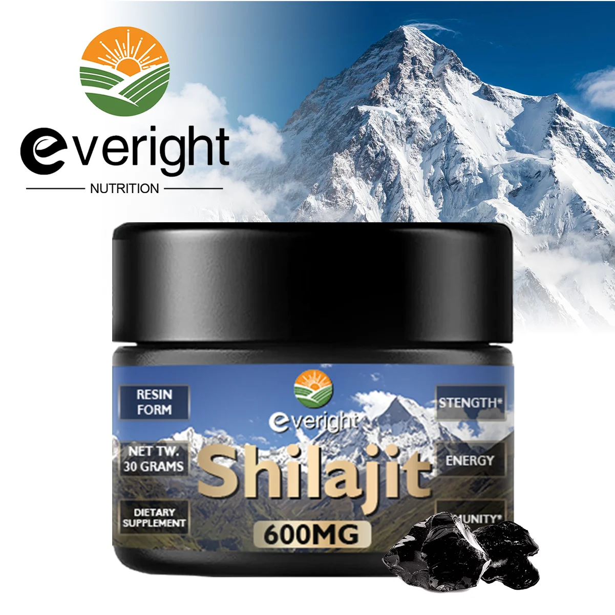 Shilajit Resin 6500mg for Boost Energy - Enhance Liver Metabolism Lowering Blood Sugar Anti-Fatigue Energy Support Keep Active