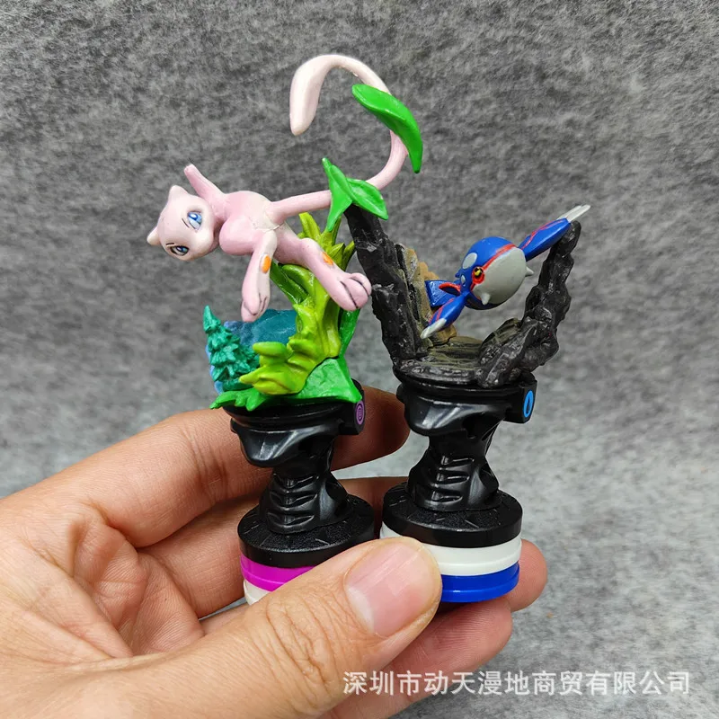 10pcs Pokemon Mew Torkoal Kirlia Tauros Chess Game Anime Figure Ornament PVC Doll Decoration Children's Toy Birthday Gifts