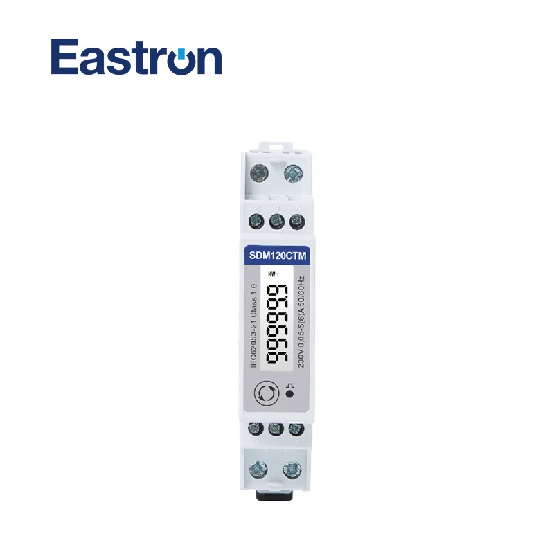 

SDM120CT-M kwh,kvarh,U,I,P,Q,PF,Hz,dmd Measurement, DIN rail CT Connected energy meter MID