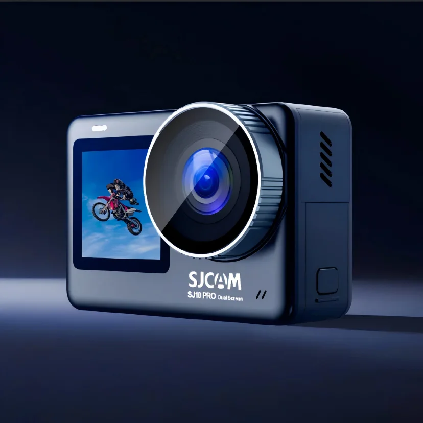SJCAM SJ10Pro Professional Action Cam,True 4K/60fps Dual Screen with Stabilization Super Wide FOV 8X Zoom IPX8 Waterproof Camera