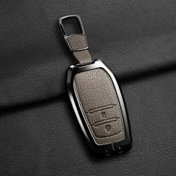 Nový pouzdro na klíče od auta ze slitiny zinku a kůže pro Toyota CHR Hilux Fortuner Land Cruiser 200 Camry Corolla Crown RAV4 Highland 10 nejlepší prodej Kryt klíče od Toyoty Camry - №10