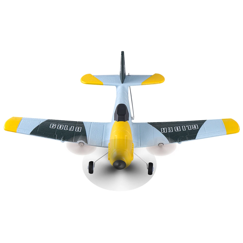 Kfplan BF109 Z61 370มม. wingspan 2.4GHz 3CH Gyro EPP RC ในตัวเครื่องร่อน RTF ปีกคงที่สำหรับผู้เริ่มต้น