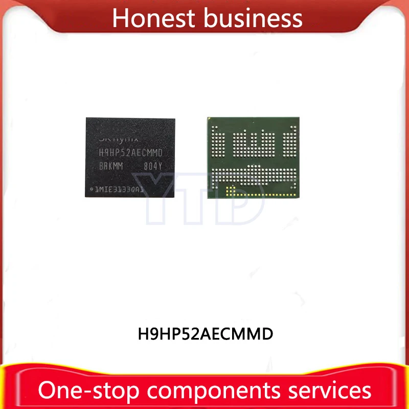 H9HP52AECMMDBR-KMM 100% Working 100% Quality EMCP 64+48 BGA254 Chip Mobile Phone Hard Disk Memory Computer Storage H9HP52AECMMD