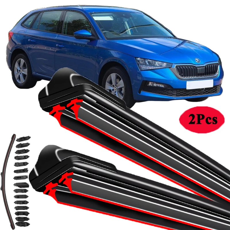 

Для Skoda Scala 2019-2024 автомобильные щетки стеклоочистителя передние щетки для лобового стекла аксессуары для омывателя чистка запасные части