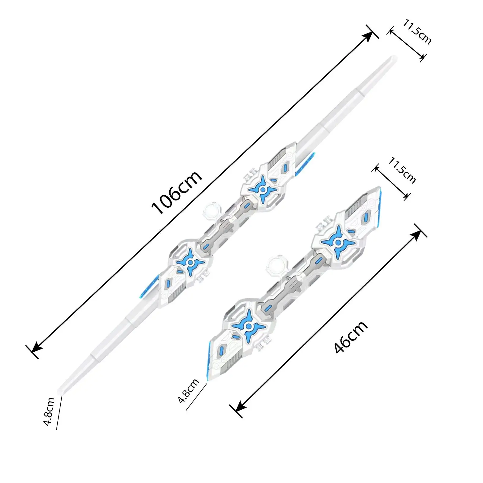 ปาร์ตี้ดาบพับได้โปรดปรานแท่งเรืองแสงแบบพับเก็บได้ LED Light up