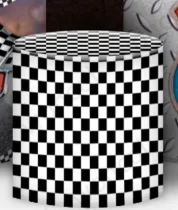 Mcqueen Round Backdrop Disney Cars Racing Car Backdrop Baby Shower Boy Birthday Circle Cylinder Cover Party Decorations Prop
