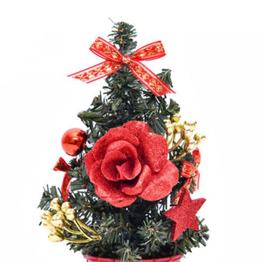 

2pcs Christmas Mini Xmas Table Decor Xmas Decor Desktop Bedroom Christmas Model Room Festive Gifts